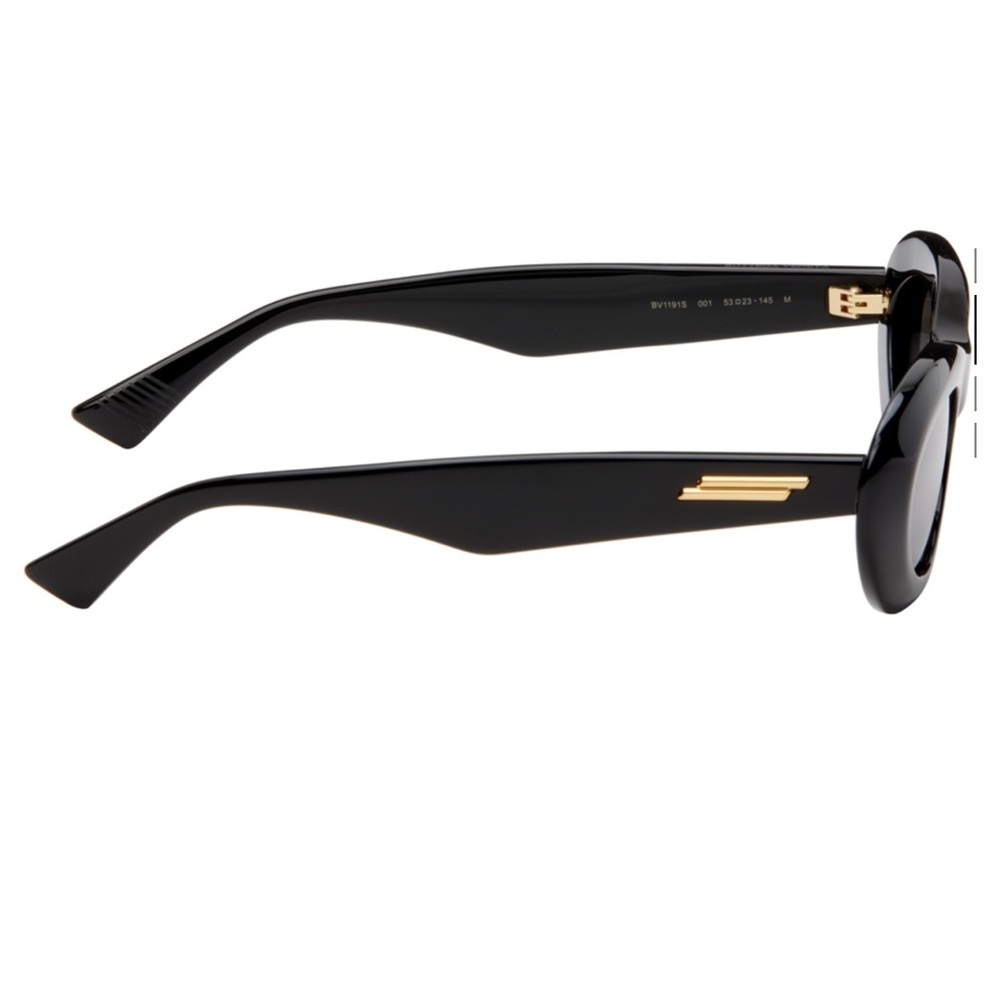 Bottega Veneta Black Bombe Round Sunglasses - Picture 2 of 9